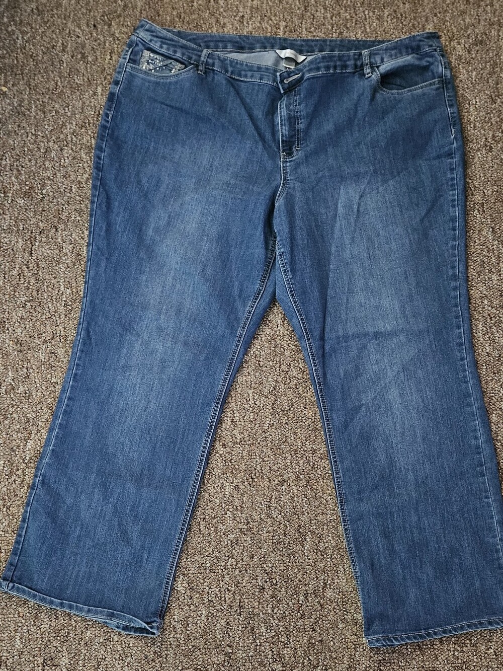 CJ Banks Relaxed Fit Blue Denim Jeans